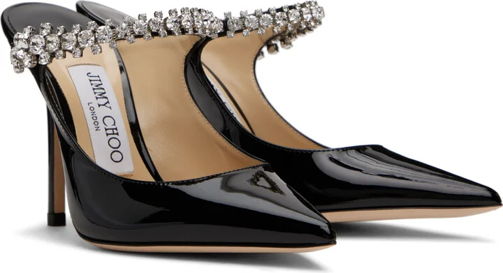 Jimmy Choo Black Bing 100 Mules - Image 4