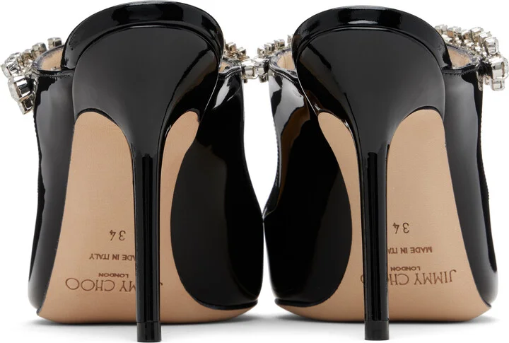 Jimmy Choo Black Bing 100 Mules - Image 2