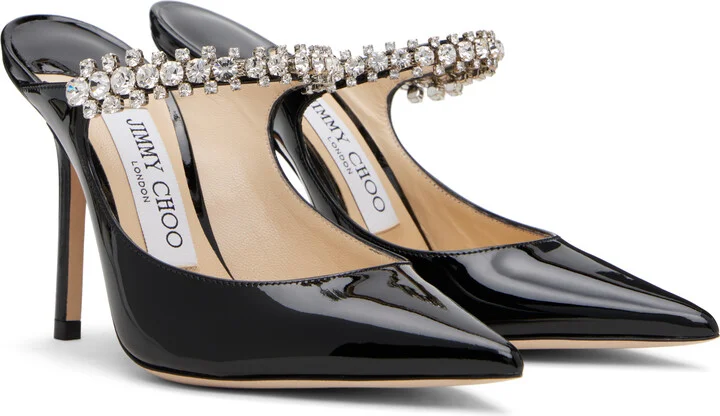 Jimmy Choo Black Bing 100 Mules - Image 4