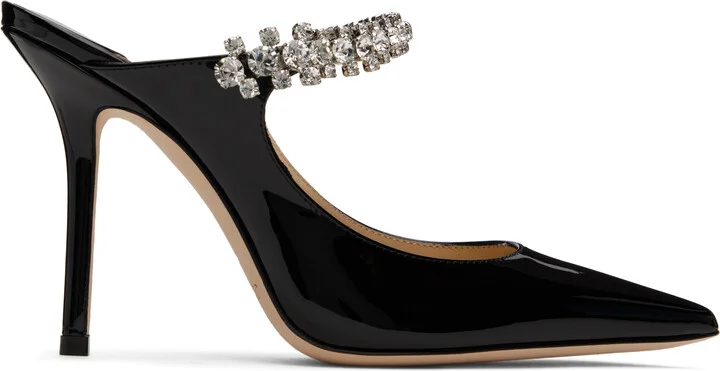 Jimmy Choo Black Bing 100 Mules