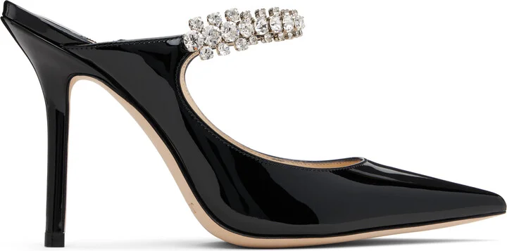 Jimmy Choo Black Bing 100 Mules