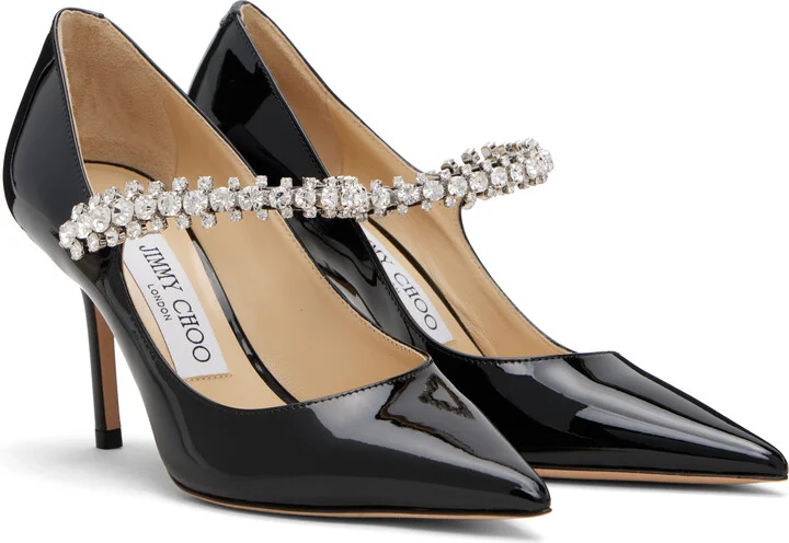 Jimmy Choo Black Bing 85 Heels - Image 4