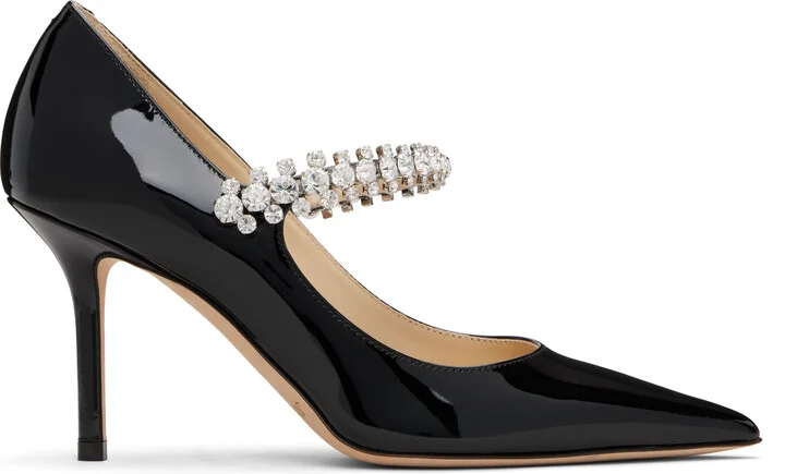 Jimmy Choo Black Bing 85 Heels
