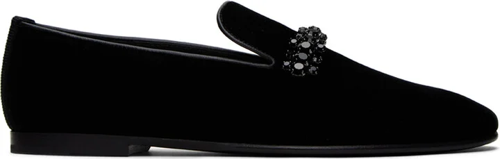 Jimmy Choo Black Bing Loafers