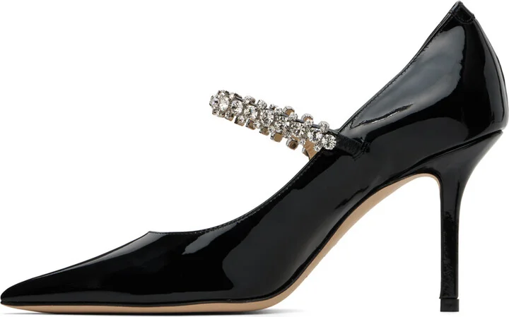 Jimmy Choo Black Bing Pump 85 Heels - Image 3