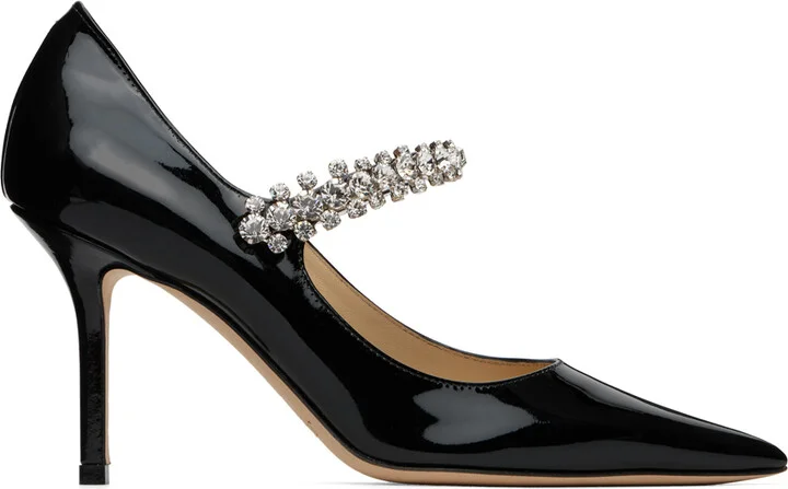 Jimmy Choo Black Bing Pump 85 Heels