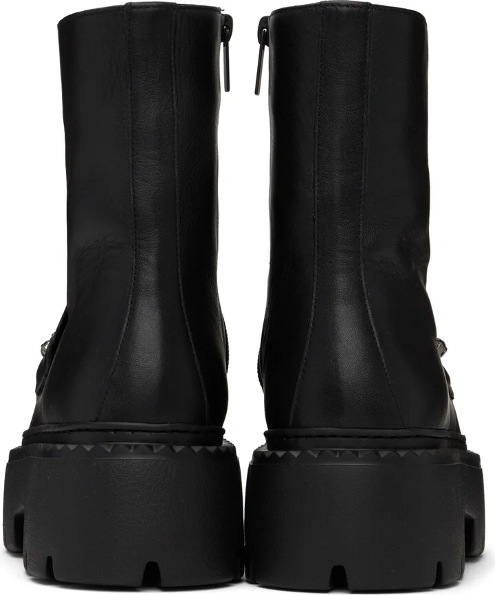 Jimmy Choo Black Bryer Flat Boots - Image 2