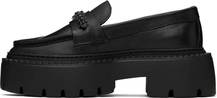 Jimmy Choo Black Bryer Flat Loafers - Image 3