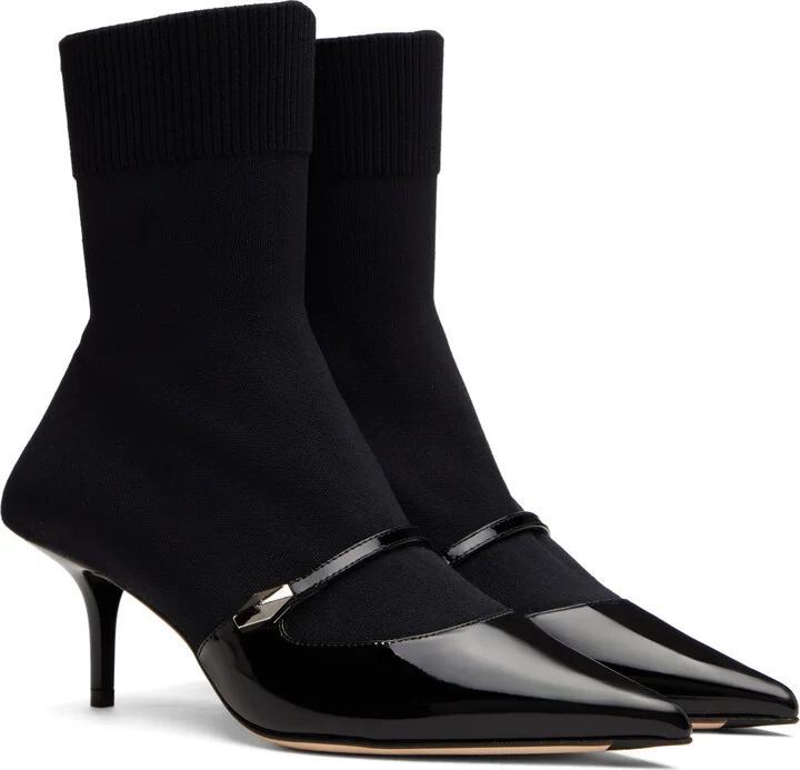 Jimmy Choo Black Carolyn AB 60 Boots - Image 4