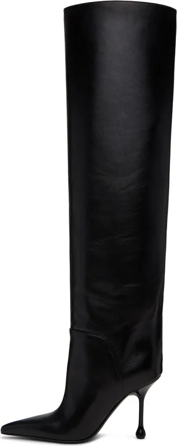 Jimmy Choo Black Cycas 95 Tall Boots - Image 3
