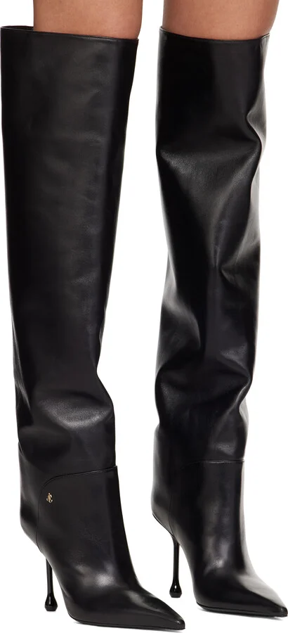 Jimmy Choo Black Cycas 95 Tall Boots - Image 4