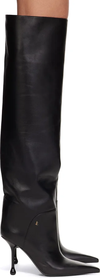 Jimmy Choo Black Cycas 95 Tall Boots