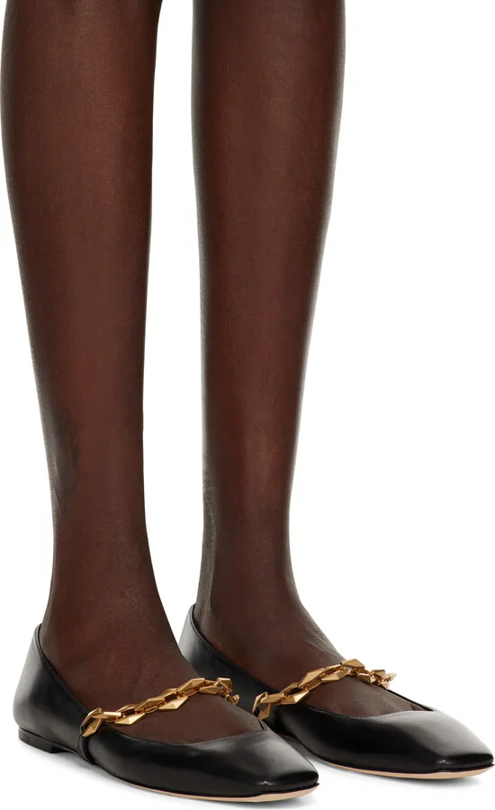 Jimmy Choo Black Diamond Tilda Ballerina Flats - Image 4