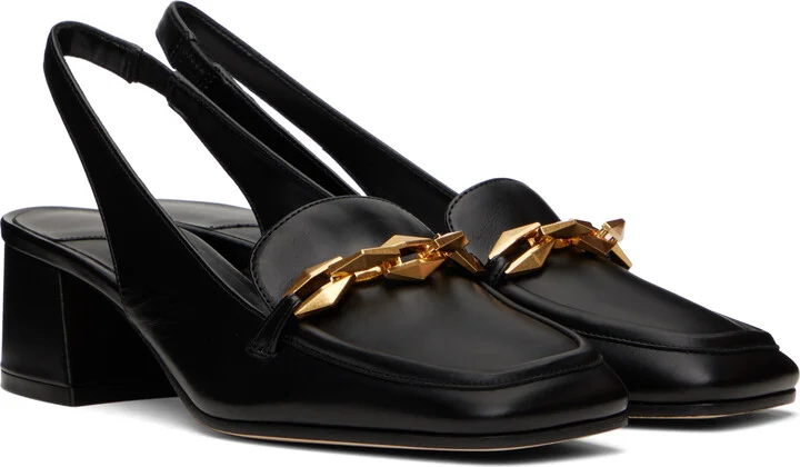 Jimmy Choo Black Diamond Tilda Sling Back 45 Heels - Image 4