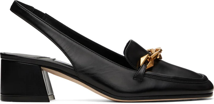 Jimmy Choo Black Diamond Tilda Sling Back 45 Heels