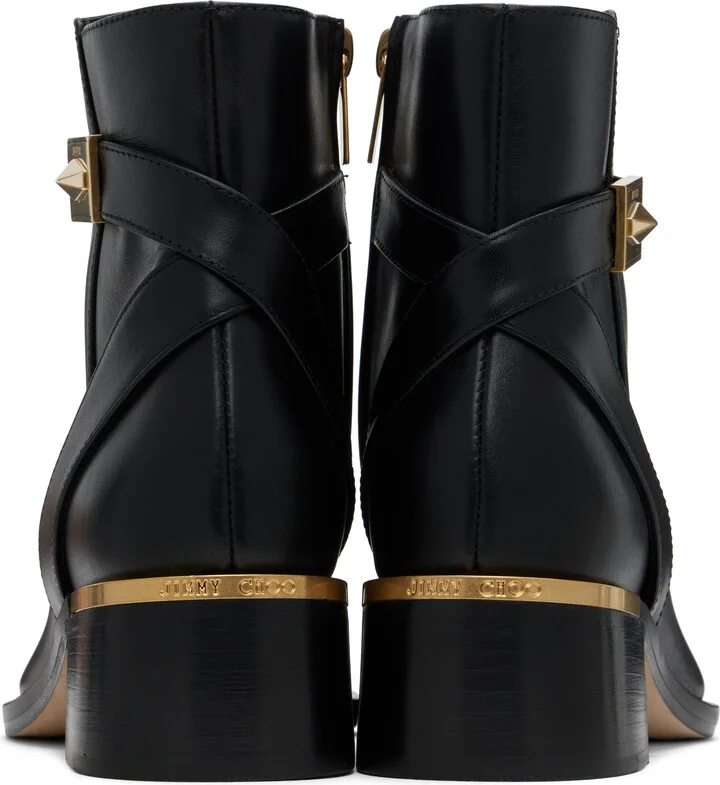 Jimmy Choo Black Diantha 45 Boots - Image 2