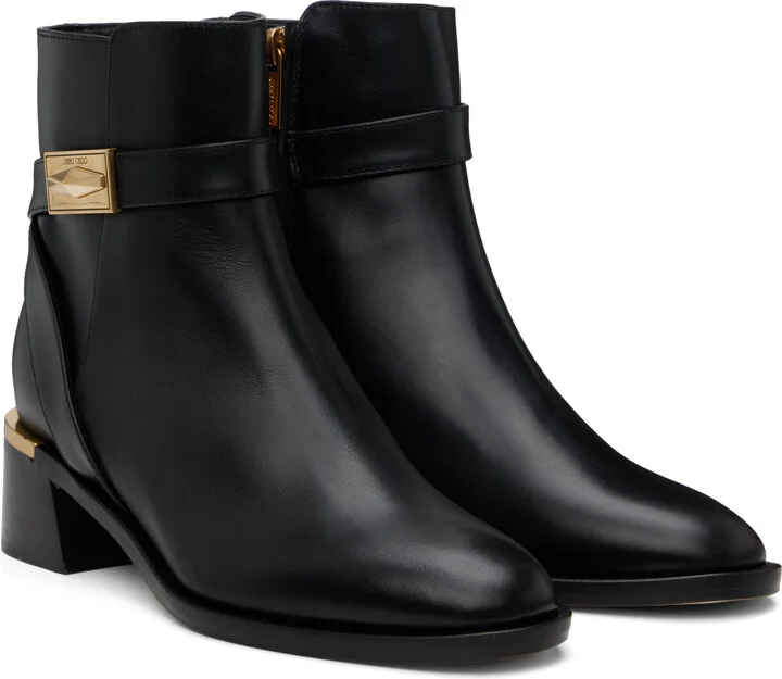 Jimmy Choo Black Diantha 45 Boots - Image 4
