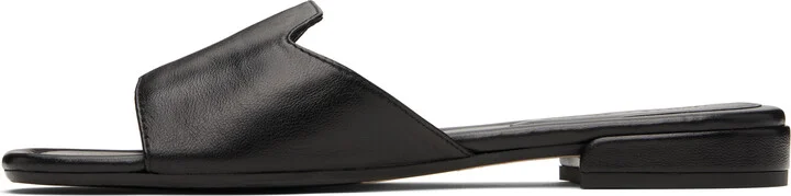 Jimmy Choo Black Dina Flat Sandals - Image 3