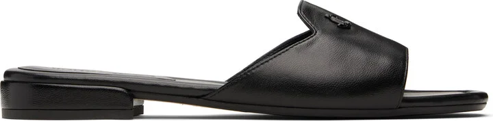 Jimmy Choo Black Dina Flat Sandals