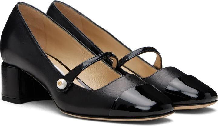 Jimmy Choo Black Elisa 45 Heels - Image 4