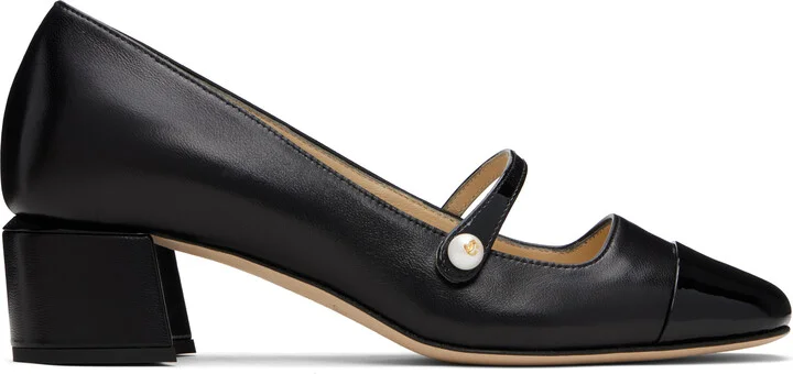 Jimmy Choo Black Elisa 45 Heels