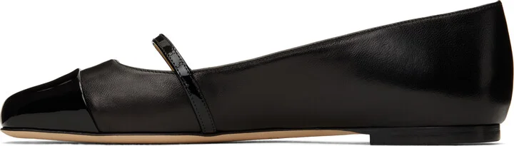 Jimmy Choo Black Elisa Ballerina Flats - Image 3