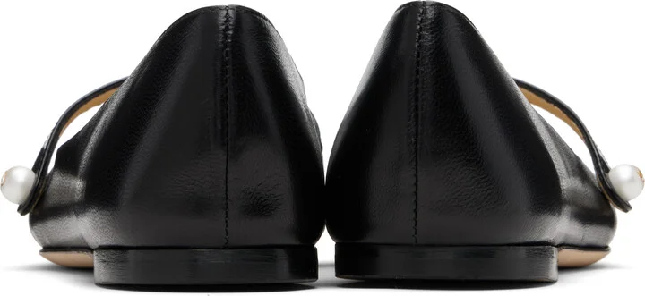Jimmy Choo Black Elisa Ballerina Flats - Image 2