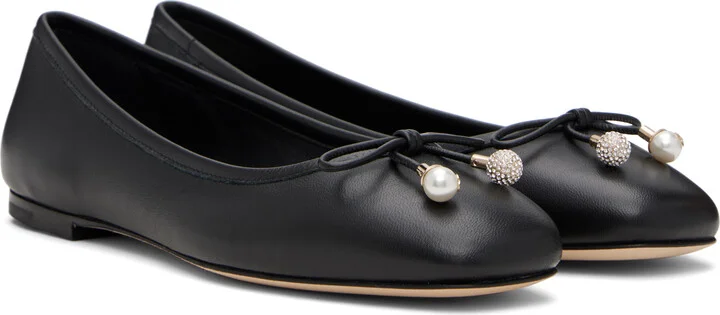 Jimmy Choo Black Elme Ballerina Flats - Image 4
