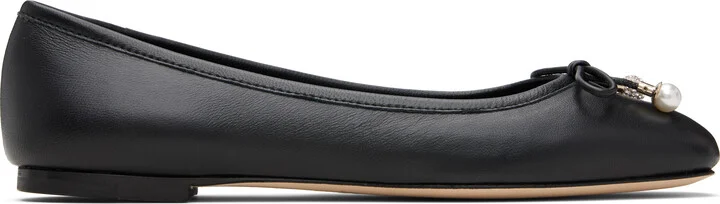 Jimmy Choo Black Elme Ballerina Flats