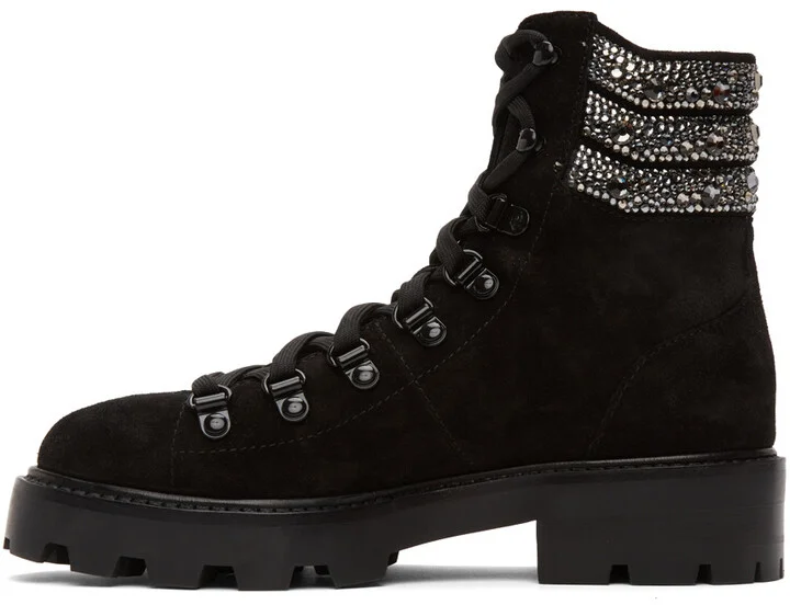 Jimmy Choo Black Eshe Flat Boots - Image 3