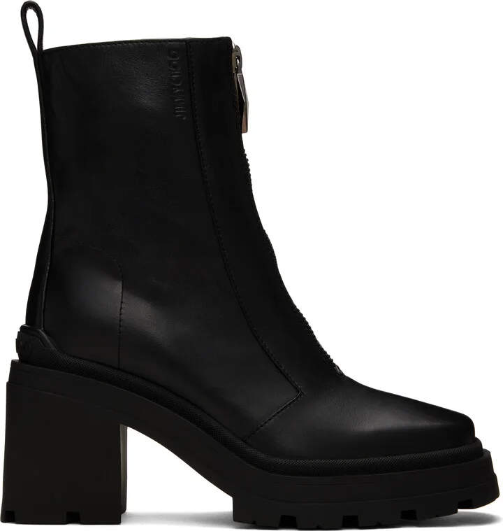 Jimmy Choo Black Eugenie 80 Boots