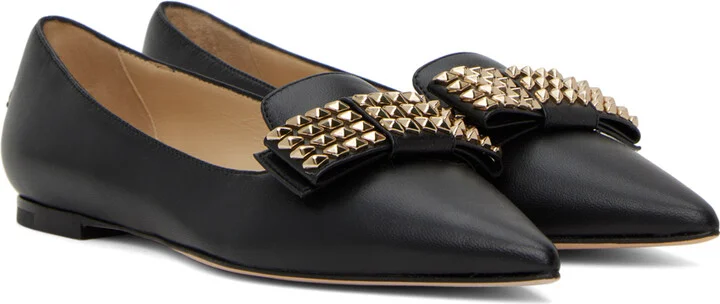 Jimmy Choo Black Gala Ballerina Flats - Image 4
