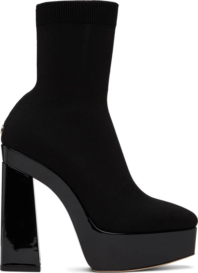 Jimmy Choo Black Giome 140 Boots