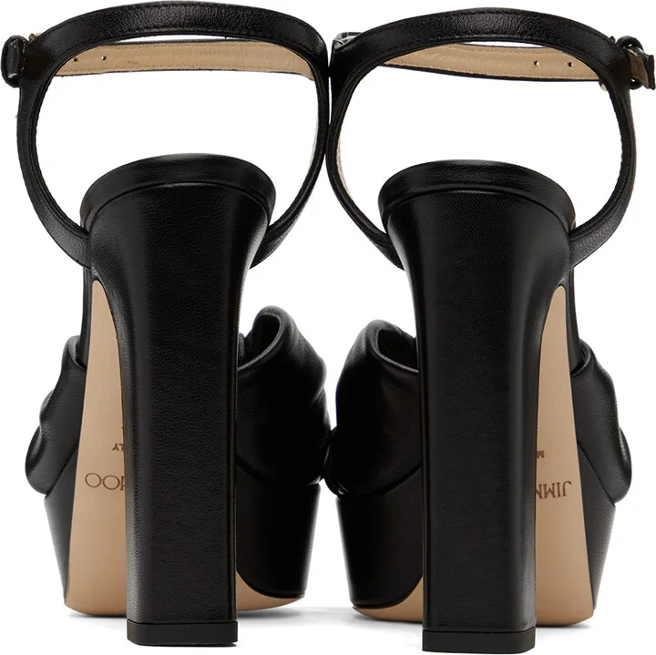 Jimmy Choo Black Heloise 120 Heeled Sandals - Image 2