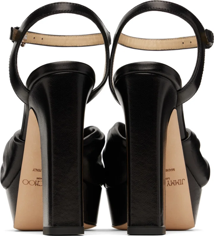 Jimmy Choo Black Heloise 120 Heeled Sandals - Image 2