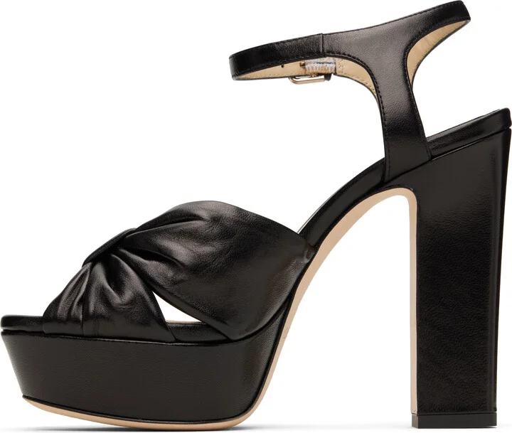 Jimmy Choo Black Heloise 120 Heeled Sandals - Image 3