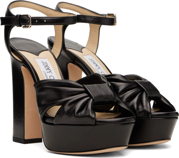 Jimmy Choo Black Heloise 120 Heeled Sandals - Image 4