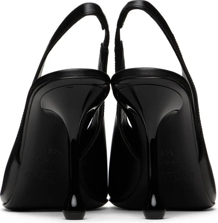 Jimmy Choo Black Isa 95 Heels - Image 2