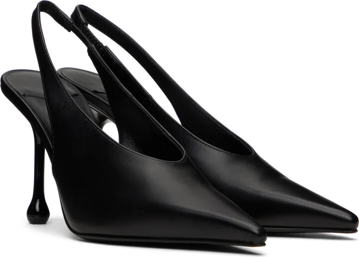 Jimmy Choo Black Isa 95 Heels - Image 4