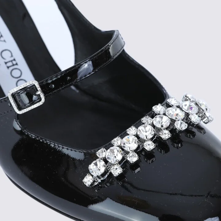 Jimmy Choo Black Leather Pumps - Image 4
