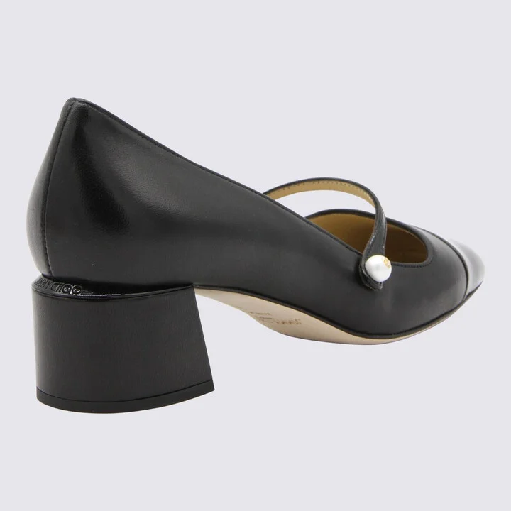 Jimmy Choo Black Leather Pumps - Image 2