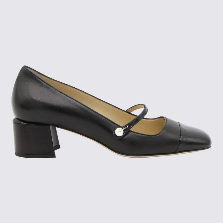 Jimmy Choo Black Leather Pumps