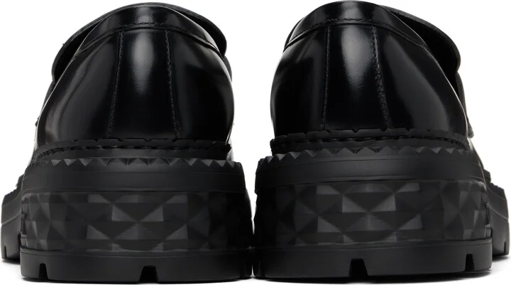 Jimmy Choo Black Marlow Diamond Loafers - Image 2