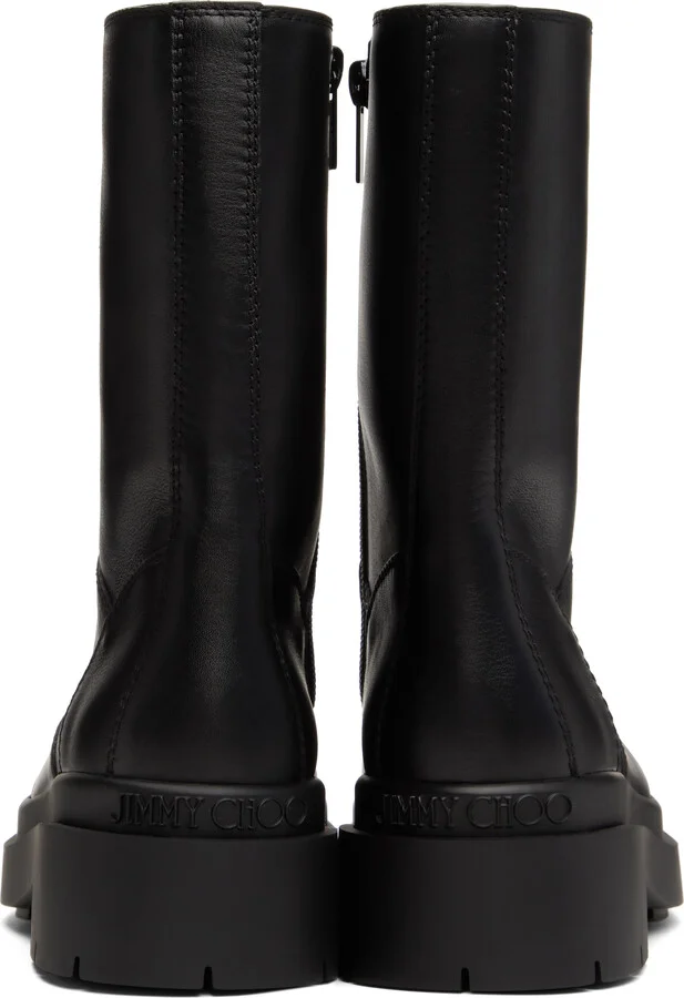 Jimmy Choo Black Nari Flat 35 Boots - Image 2
