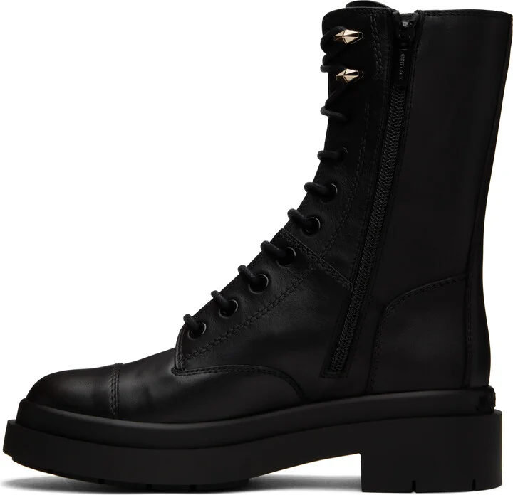 Jimmy Choo Black Nari Flat 35 Boots - Image 3