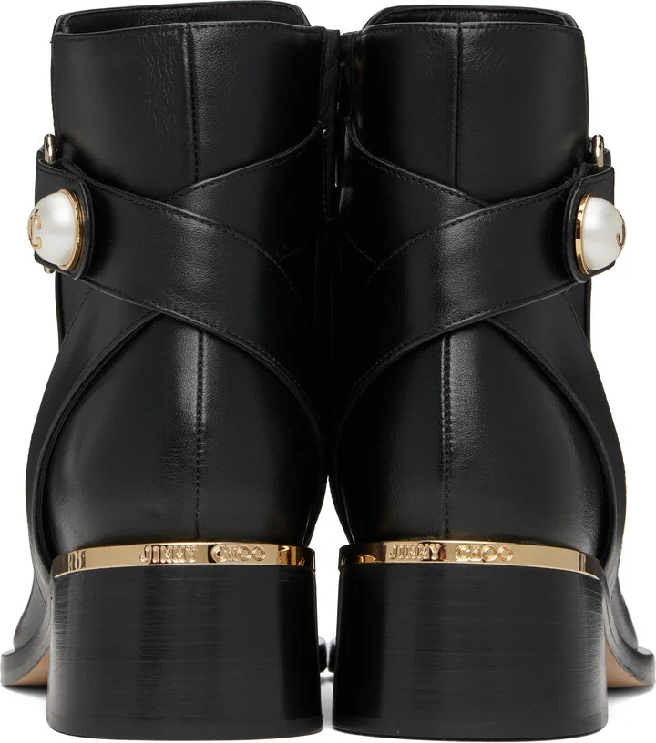 Jimmy Choo Black Noor 45 Ankle Boots - Image 2