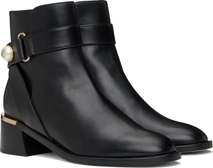 Jimmy Choo Black Noor 45 Ankle Boots - Image 4