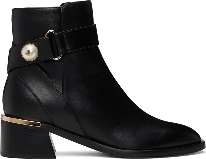 Jimmy Choo Black Noor 45 Ankle Boots