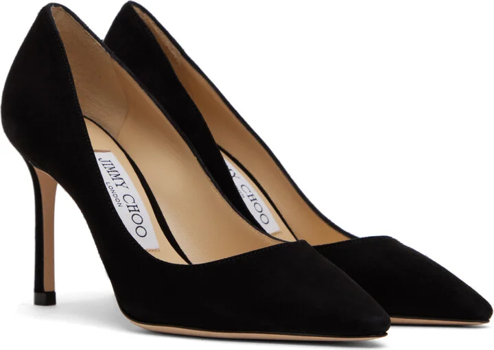 Jimmy Choo Black Romy 85 Heels - Image 4