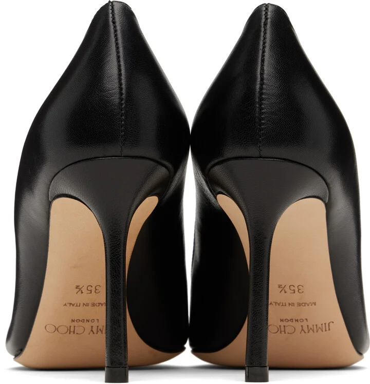 Jimmy Choo Black Romy 85 Heels - Image 2